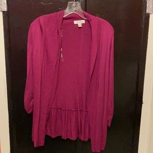 Large purple/magenta cardigan